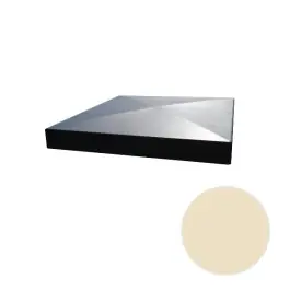 Bon Plan Chapeau de Pilier Alu Finibeau 2 Pentes 35x35cm Beige Sablé