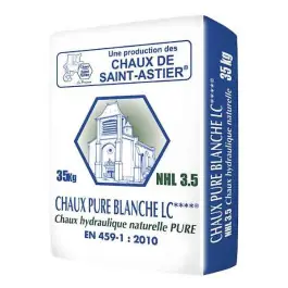 Expédition Rapide Chaux Blanche Saint Astier NHL 3,5 LC, Sac de 25 kg