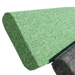 Achat Immédiat Bordurette caoutchouc P1-P2, en 1 m, haut 20 x ép 6 cm, couleur verte