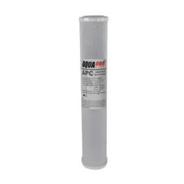 Soldes Cartouche Filtrante Eau Charbon Actif Bloc Aquapro APC 20‘‘ 1µm