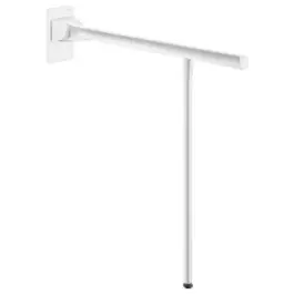 Barre d‘Appui Rabattable avec Pied Delabie 650 mm Blanc Mat 511962W Meilleure Vente
