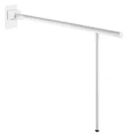 Expédié Aujourd'hui Barre d‘Appui Rabattable avec Pied Delabie 850 mm Blanc Mat 511963W