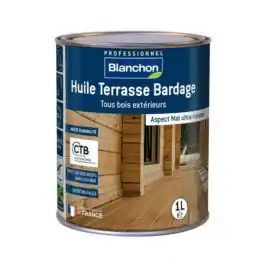 Achetez Aujourd'hui Huile Terrasse Bardage Tous Bois Blanchon Mat Chêne moyen, 1L