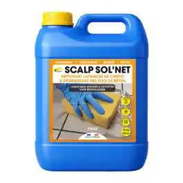 Nettoyant Laitance de Ciment Concentré Scalp Sol‘Net, Bidon de 25kg Certifié