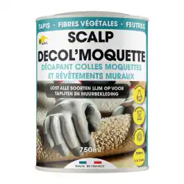 Décapant Colle Moquette Scalp Décol‘Moquette, Bidon de 750ml Retour Gratuit