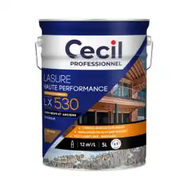 Lasure Haute Performance pour Extérieur Cecil LX5 30 Chêne Ancien 5L Meilleur Choix