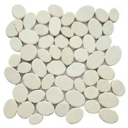 Galets Crême Marbre Mixte 4113, Plaque 30 x 30 x 1 cm Meilleure Vente