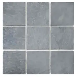 Mosaïque en Ardoise Noire 3522, Plaque 30,5 x 30,5 x 1 cm Jusqu'à Épuisement Des Stocks