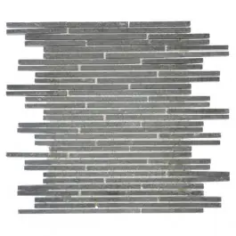 Mosaïque en Ardoise Noire 3524, Plaque 30,5 x 30,5 x 1 cm Jusqu'à Épuisement Des Stocks