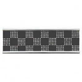 Frise Carrelage Diamant Noire Verre Alu LI01, Listel 4,8 x 60 x 0,8 cm Acheter En Ligne
