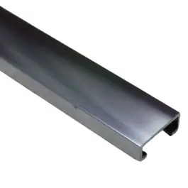Listel en Aluminium Anodisé Chromé Brillant 8 mm x 20 mm 2,5 m Nouvelle Collection