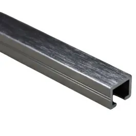 Pas Cher Listel en Aluminium Anodisé Brossé Brillant 8 mm x 10 mm 2,5 m