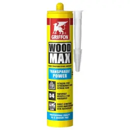 Colle à Bois Extra Forte sans PU Griffon Wood Max Power Crystal 320g Prix Promo