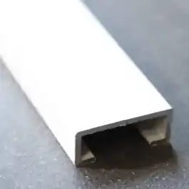Livraison Express Listel Aluminium 8 x 10 mm x 2,5 m, Laqué Blanc