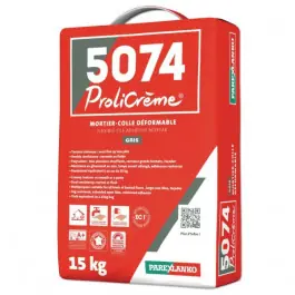 Réduction Mortier Colle Prolicrème Gris ParexLanko L5074GR15 15 kg