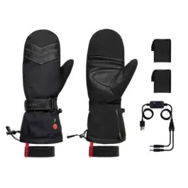 Moufles Chauffantes de Ski G-Heat Alp SG07 Noir Haute Qualité