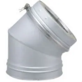 Achat Immédiat Conduit Cheminée en Aluzinc Double Paroi Isolé Coude 30° Ø180mm