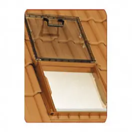 Achat Immédiat Châssis lucarne de toit en PVC coloris rouge sienne