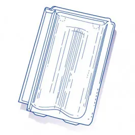 Tuile de verre Provinciale, ref LR n°19, carton de 8 U Nouvel Arrivage