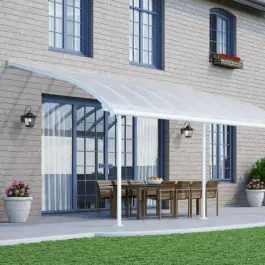 Pergola Alu Bombé Blanc Kit Joya Canopia by Palram, Dimensions au choix Offre Spéciale