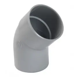 Offre Spéciale Coude PVC M-F 45° à coller pour Gouttière Gris Nicoll, diam 100 cm