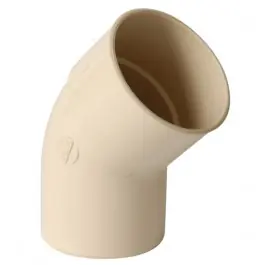 Coude PVC M-F 45° à coller pour Gouttière Sable Nicoll, diam 80 cm Dernière Chance