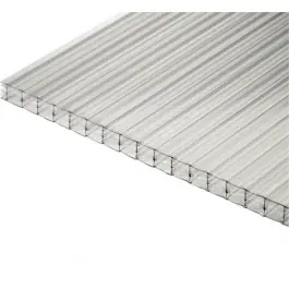 Petit Prix Plaque Polycarbonate Alvéolaire 3,4kg/m2 - Claire - 32 mm - 1,25 m - Longueur de 3 à 4 m