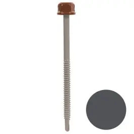 Top Vente Vis Têtalu P1 TK12 Autoperceuse Faynot 6,3x130mm Laquée RAL 7015 100p