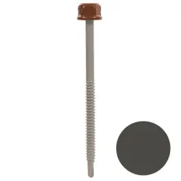 Vis Têtalu P1 TK12 Autoperceuse Faynot 6,3x150mm Laquée RAL 7022 100p Prix Bas