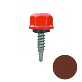 Vis de Couture Têtalu P1 TK12 + rondelle Faynot 4,8x20mm RAL 8012 100p Prix Promo