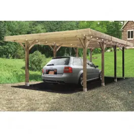 Bon Plan Carport bois modulable SOLID 6 x 5 m – Traitement autoclave