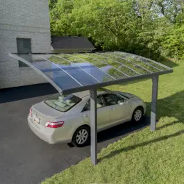 Authentique Carport Alu Gris Anthracite en Kit Arizona Canopia by Palram 289x495cm