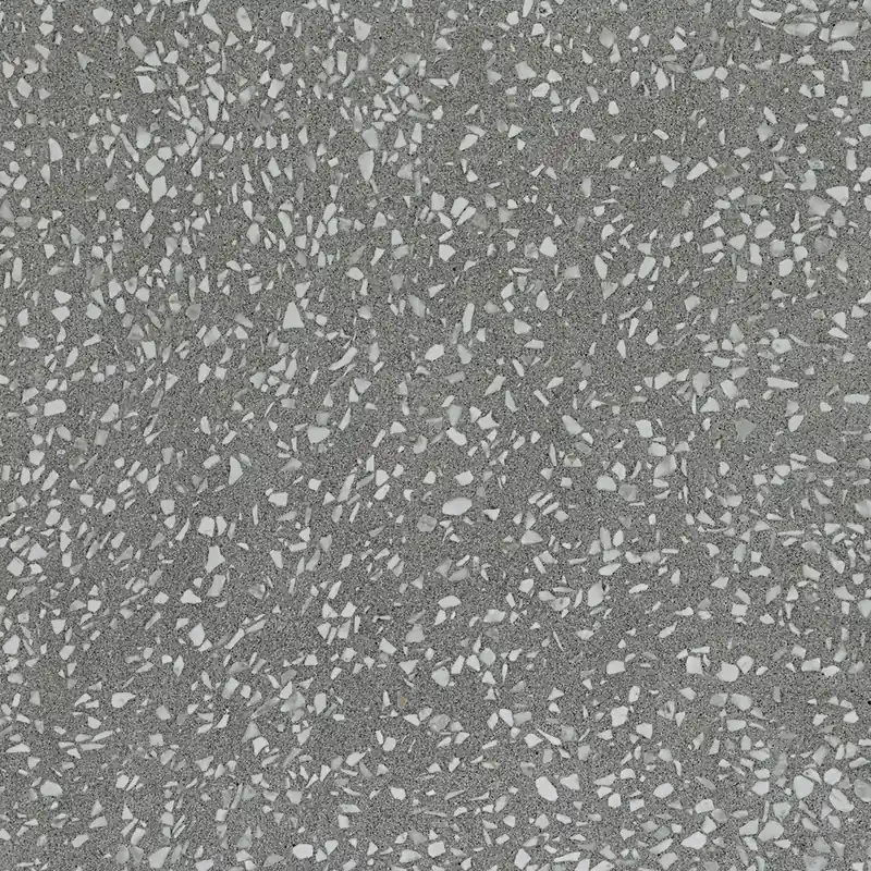 Carrelage effet Terrazzo Gris Ombre 60x60x0,9 cm Mat Calviera - Sol et mur intérieur Seulement Aujourd'hui