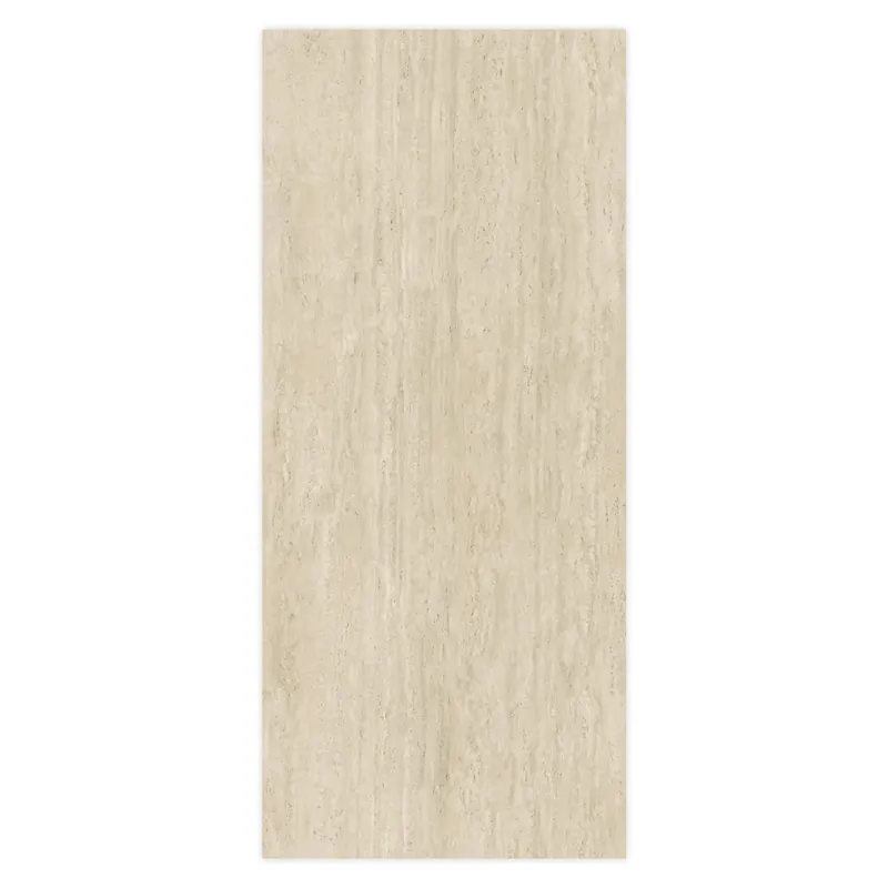 Carrelage effet Travertin Grège Vein Cut 278x120x0,6 cm Mat Neravio - Mur intérieur Dernière Chance