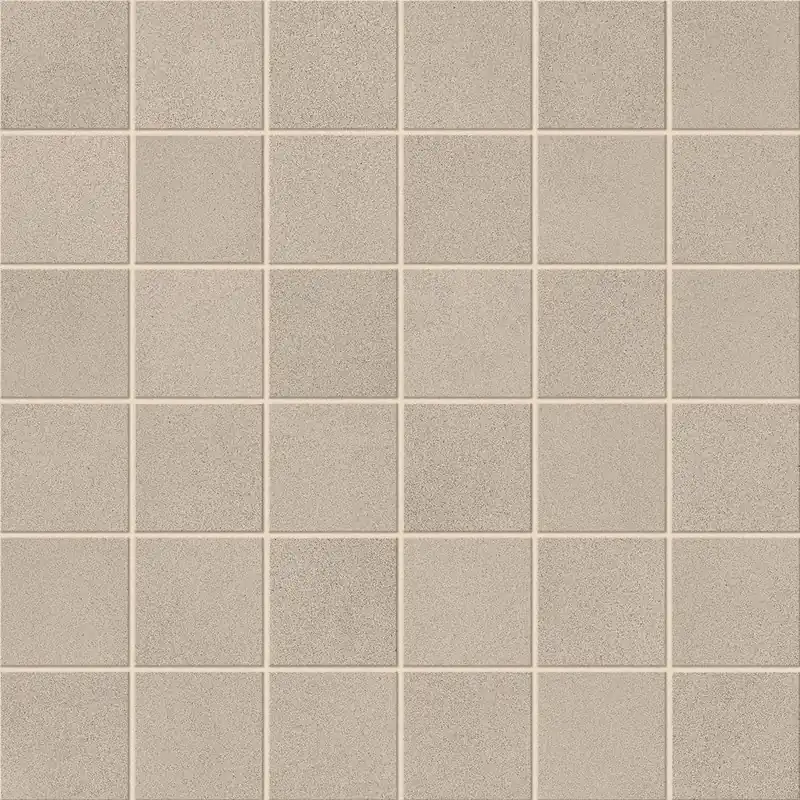 Produit De Marque Mosaïque effet Béton Grège 4,8x4,8 cm Quadra 30x30x0,9 cm Mat Montera - Sol et mur intérieur