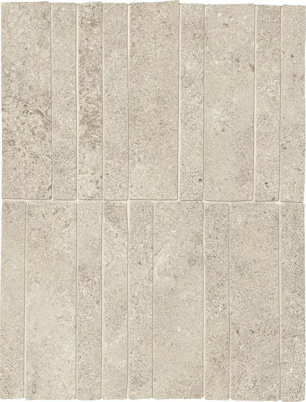 Mosaïque effet Pierre Calcaire Gris Brume Stick 30x19,5x0,9 cm Mat Rocalta - Sol et mur intérieur Expédié Aujourd'hui