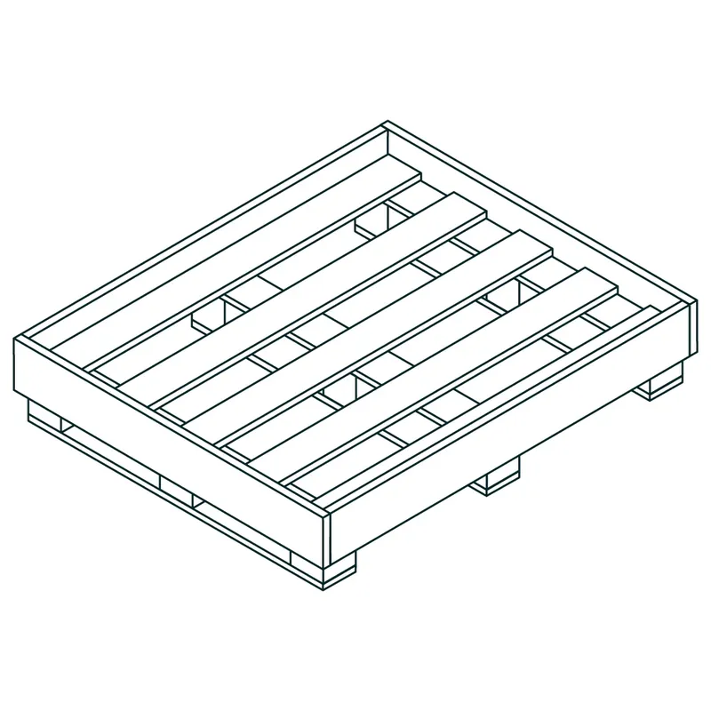 Caisse pour plaques 240x120x0,9 cm Remise