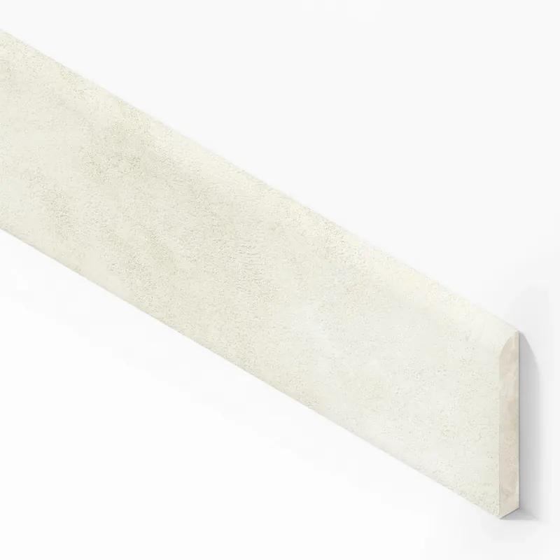 Achetez Aujourd'hui Plinthe carrelage effet Béton Blanc Sable 60x7,2 cm Mat Stavira