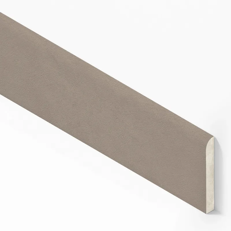 Plinthe carrelage effet Béton Brun Sable 80x7,2 cm Mat Benzaro Haute Qualité