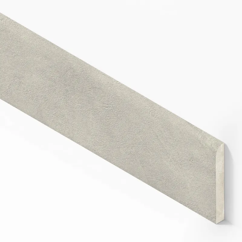 Plinthe carrelage effet Béton Gris Argile 120x7,2 cm Mat Stavira Acheter En Ligne