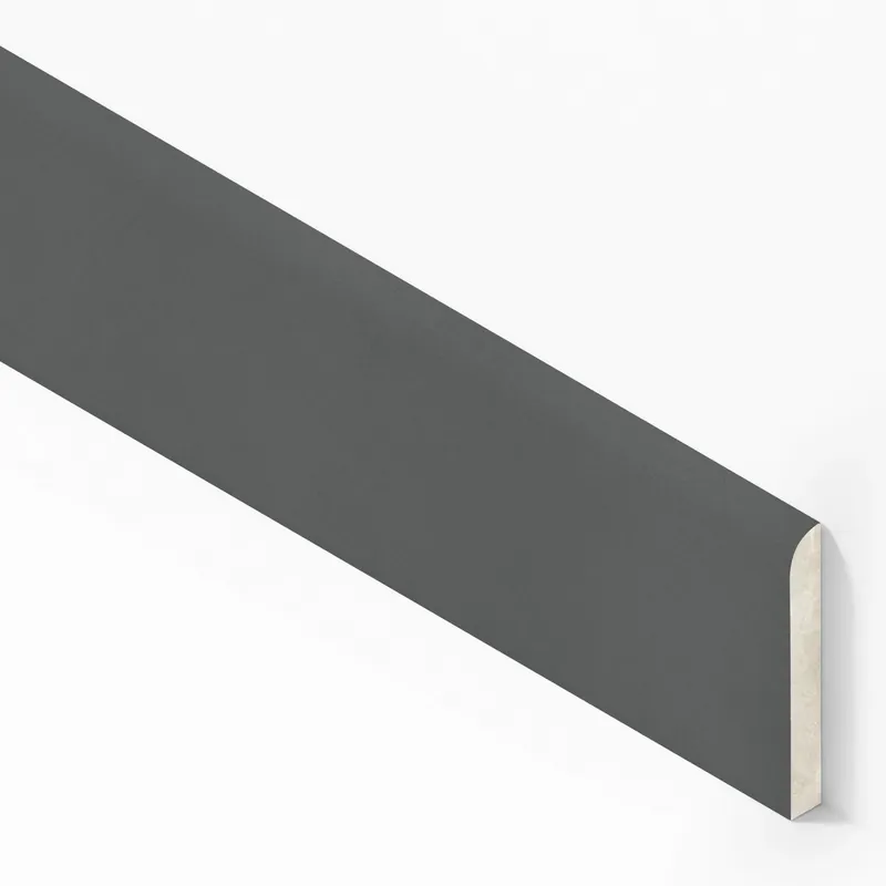 Expédition Rapide Plinthe carrelage effet Béton Gris Nuit 80x7,2 cm Mat Montera