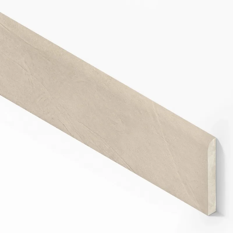 Plinthe carrelage effet Enduit Beige Lin 60x7,2 cm Silk Calviro Livraison Express