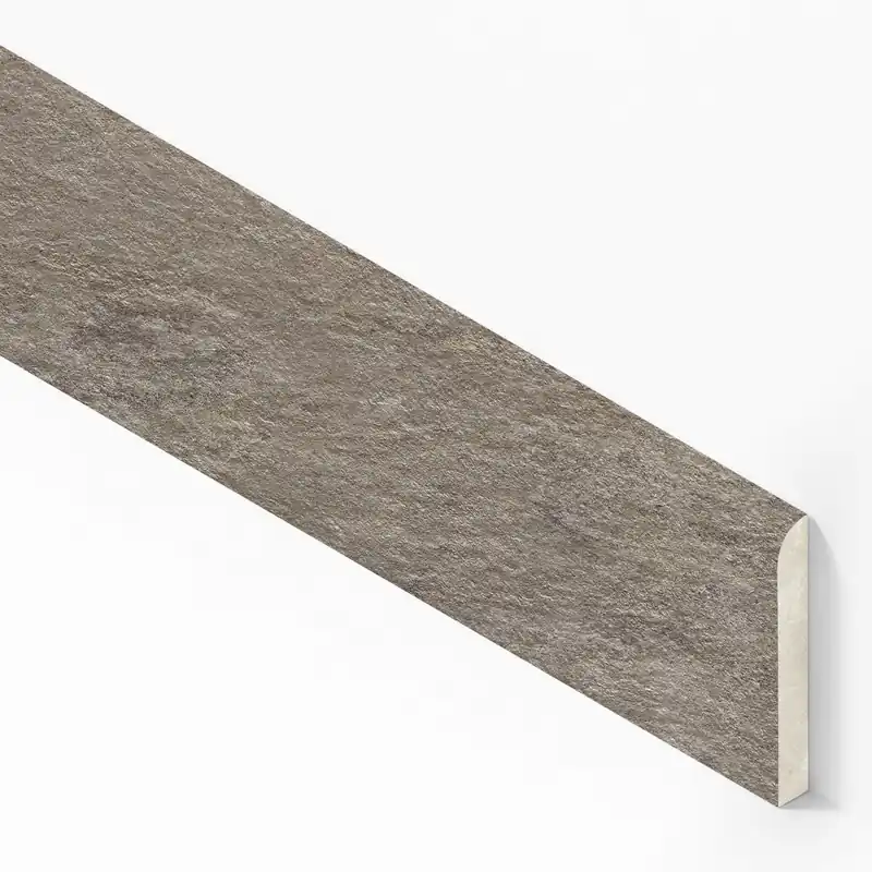 Prix Promo Plinthe carrelage effet Pierre Quartzite Gris Roche 60x7,2 cm Mat Salvero