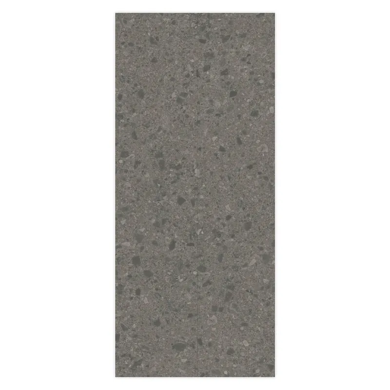 Carrelage effet Pierre Ceppo di Gré Gris Foncé 278x120x0,6 cm Mat Massira - Mur intérieur Retour Gratuit