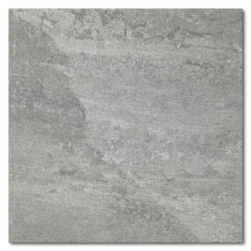 Prix Promo Carrelage effet Pierre Gris Quartz 60x60x2 cm Pietra - Sol extérieur