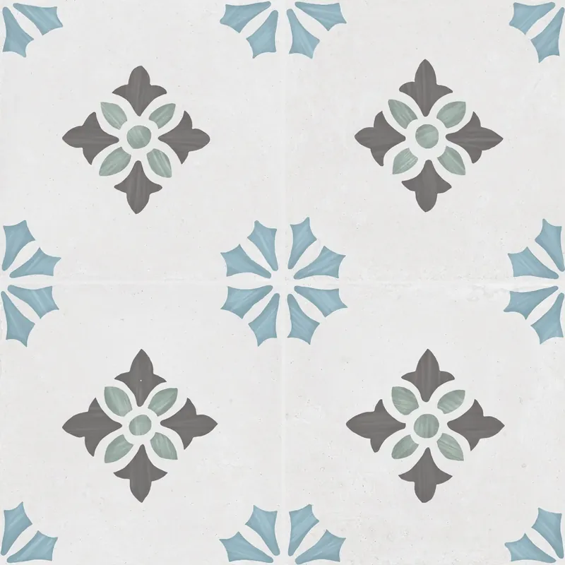 Carrelage effet Carreau ciment Avelora 22,3x22,3x0,9 cm Ventoril - Sol et mur intérieur Dernière Chance