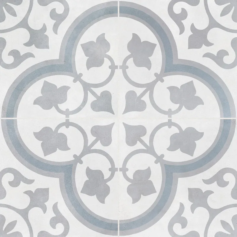 Carrelage effet Carreau ciment Lurelia Gris 22,3x22,3x0,9 cm Novera - Sol et mur intérieur Commande En Gros