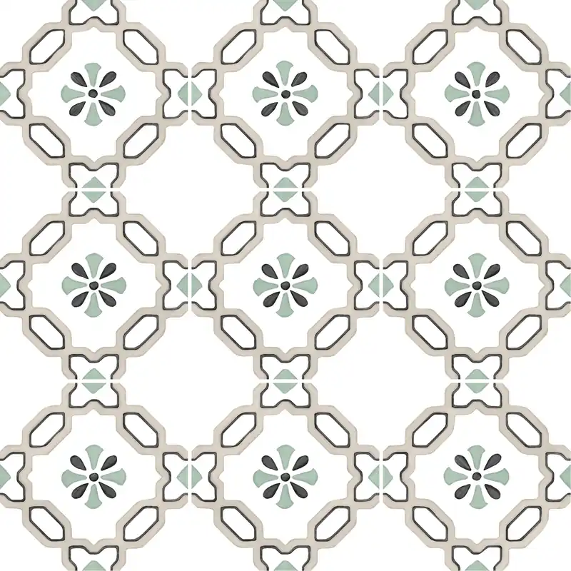 Haute Qualité Carrelage effet Carreau ciment Marilis Beige 12,3x12,3x0,87 cm Tanerio - Sol et mur intérieur
