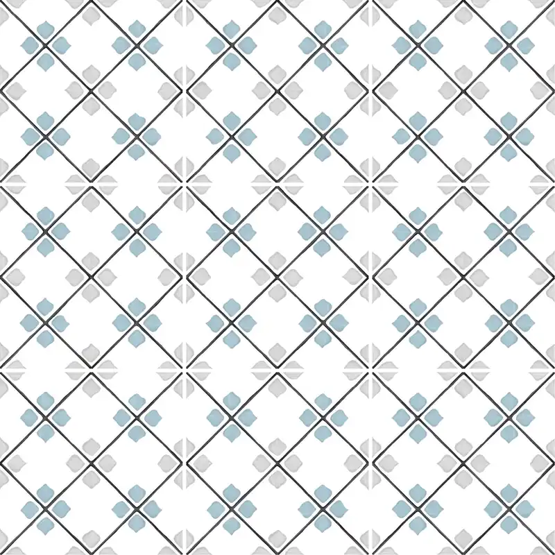 Authentique Carrelage effet Carreau ciment Orlisa Gris 12,3x12,3x0,87 cm Tanerio - Sol et mur intérieur
