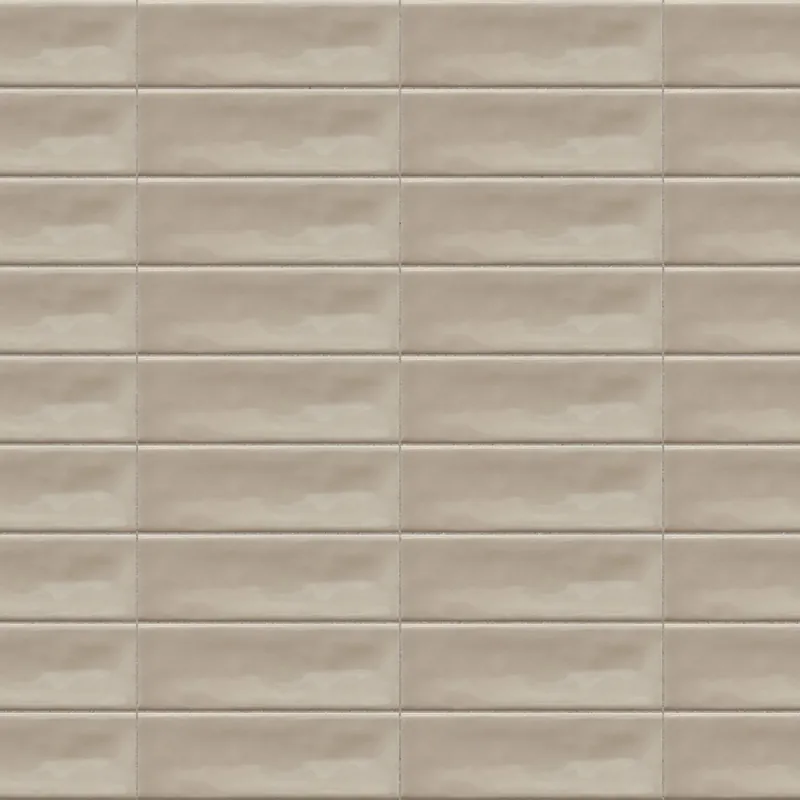 Bon Marché Carrelage effet Zellige Greige 14,6x4,8x0,8 cm Brillant Bravio - Mur intérieur
